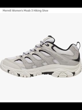 Merrell Women's Moab 3 Hiking Shoe - Light Gray and Black
